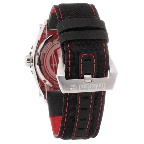 Timberland Black Leather Watch - Hilstor