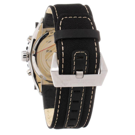 Timberland Black Leather Watch - Hilstor