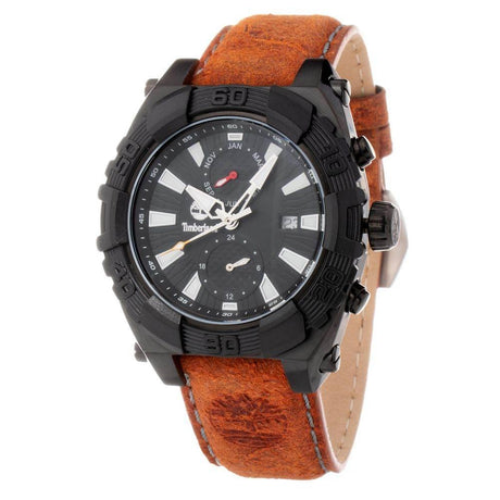 Timberland Brown Leather Watch - Hilstor