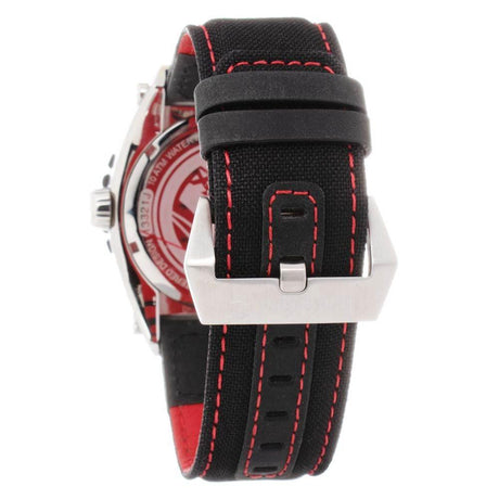 Timberland Black Leather Watch - Hilstor