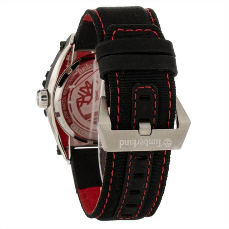 Timberland Black Leather Watch - Hilstor
