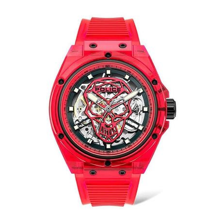 Police Red Resin Watch - Hilstor