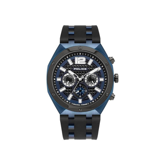 Police Blue Silicone Watch - Hilstor