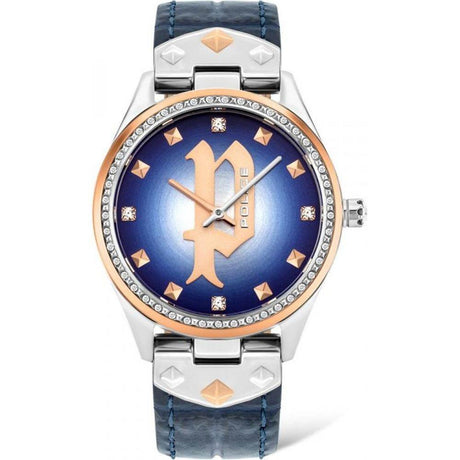 Police Blue Leather Watch - Hilstor