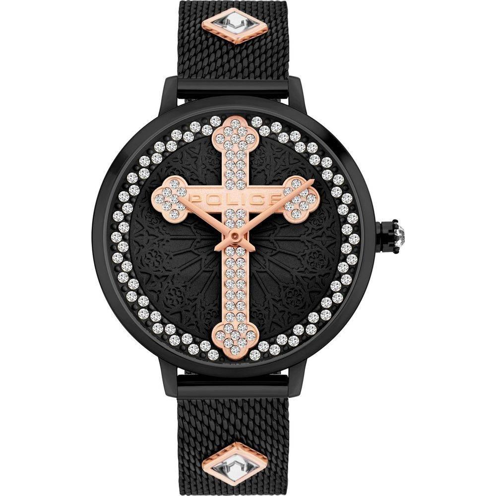 Police Black Stainless Steel Watch - Hilstor