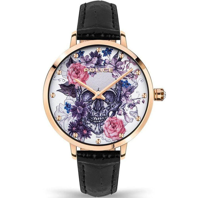 Police Black Leather Watch - Hilstor