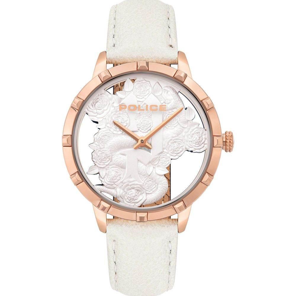 Police White Leather Watch - Hilstor