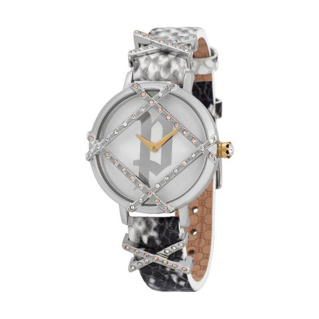 Police Gray Leather Watch - Hilstor