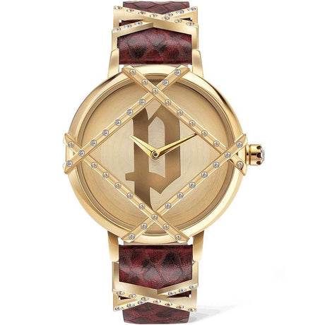 Police Red Leather Watch - Hilstor