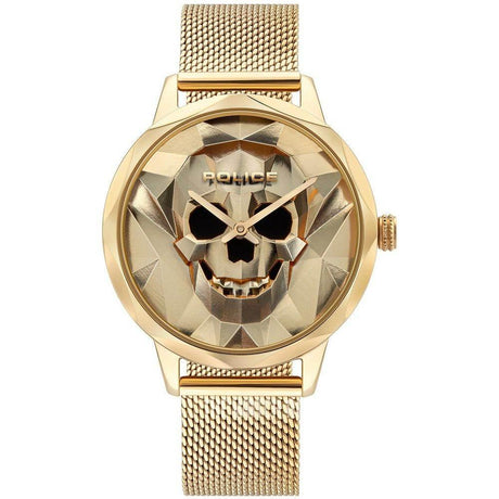 Police Gold Stainless Steel Watch - Hilstor