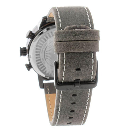 Police Gray Leather Watch - Hilstor