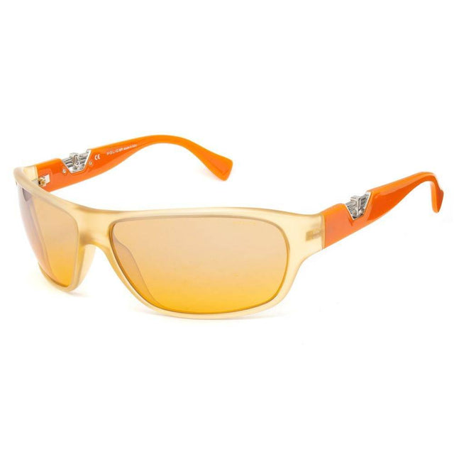 Police Orange Injected Sunglasses - Hilstor