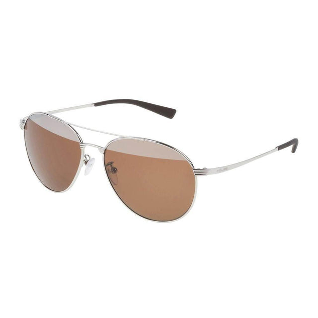 Police Gray Metal Sunglasses - Hilstor