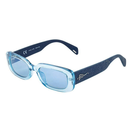 Police Blue Acetate Sunglasses - Hilstor