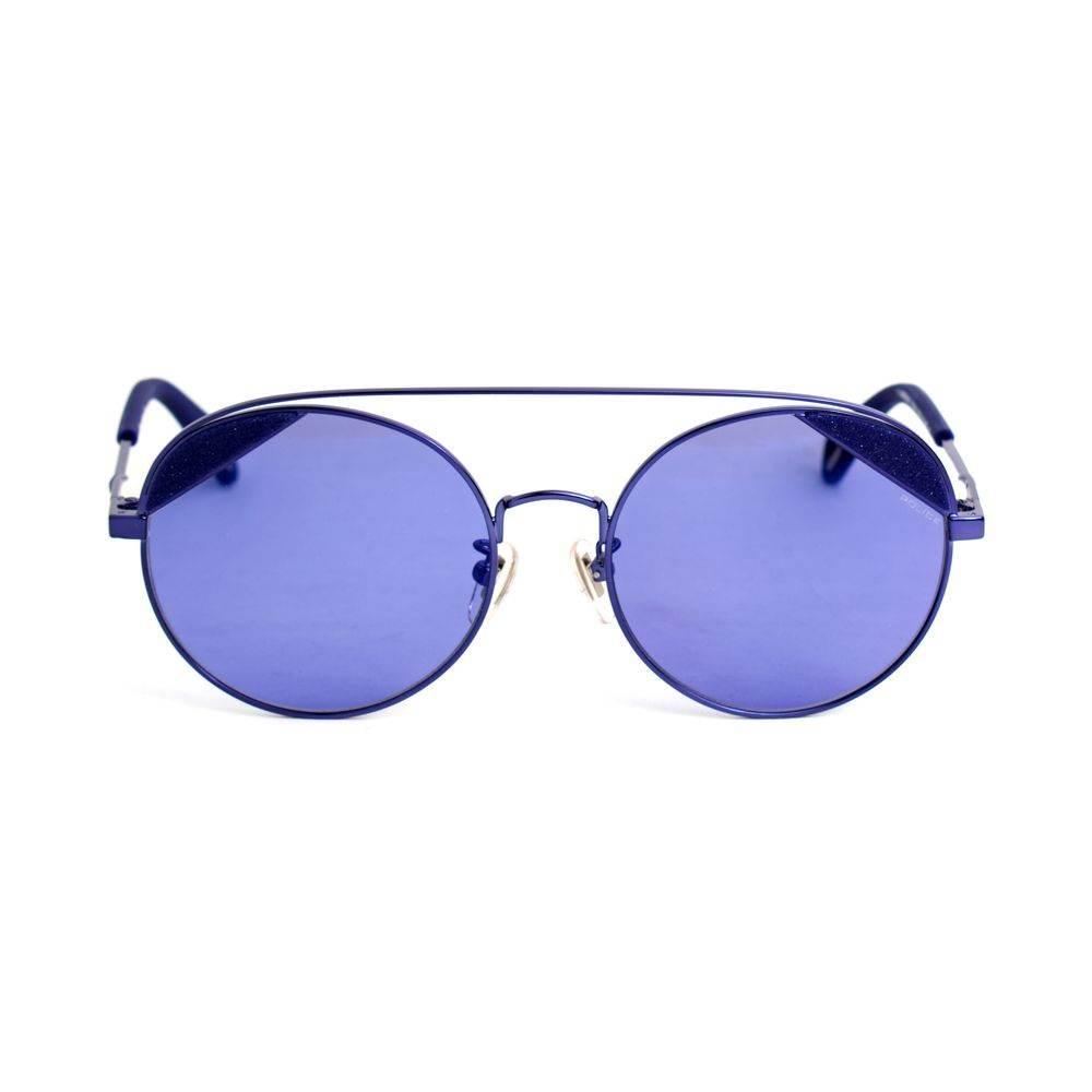 Police Blue Metal Sunglasses - Hilstor