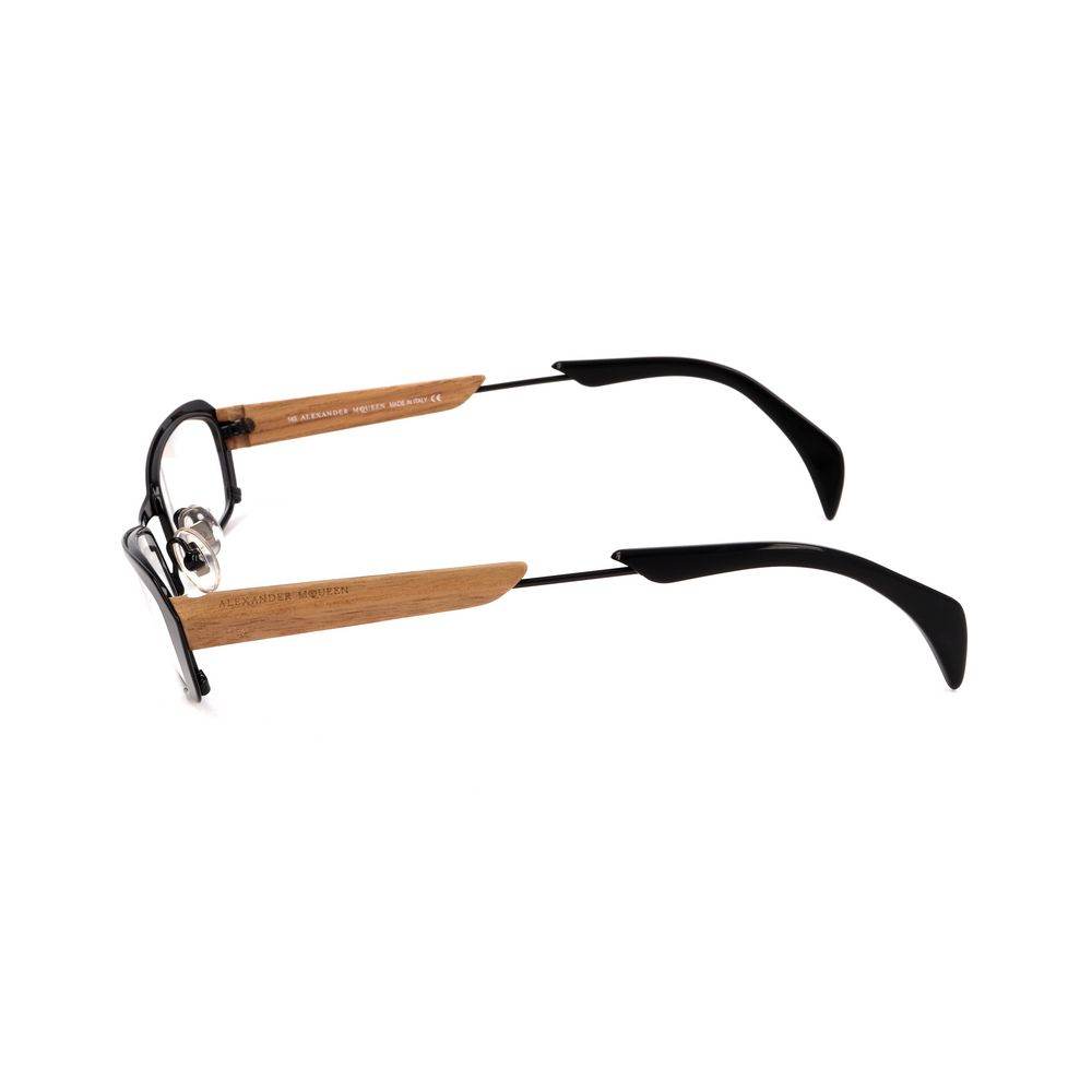 Alexander McQueen Black Metal Frames - Hilstor