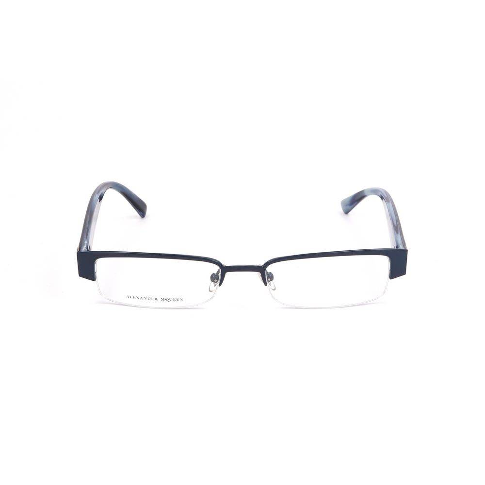 Alexander McQueen Blue Metal Frames - Hilstor