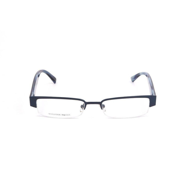 Alexander McQueen Blue Metal Frames - Hilstor