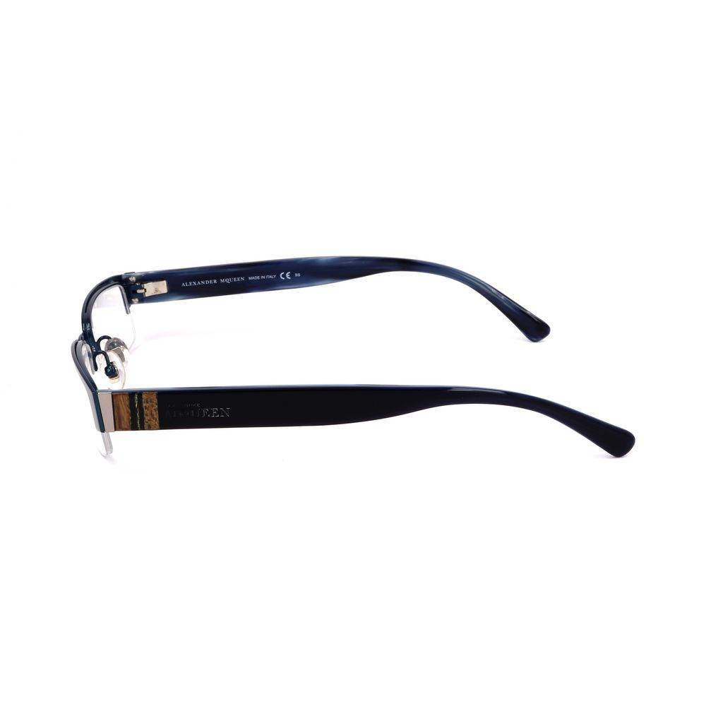 Alexander McQueen Blue Metal Frames - Hilstor