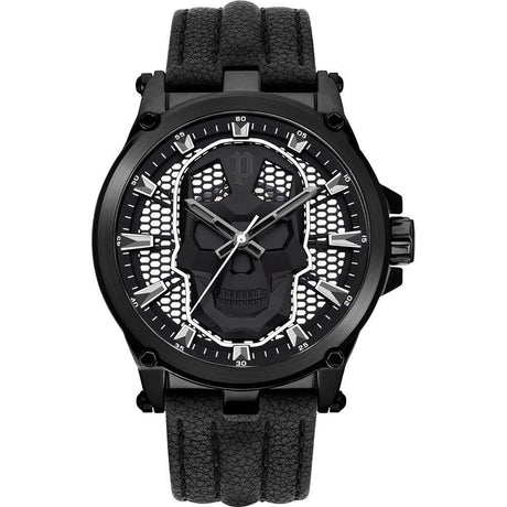 Police Black Leather Watch - Hilstor