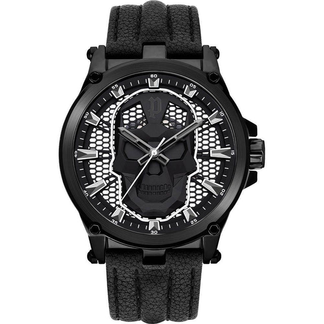 Police Black Leather Watch - Hilstor