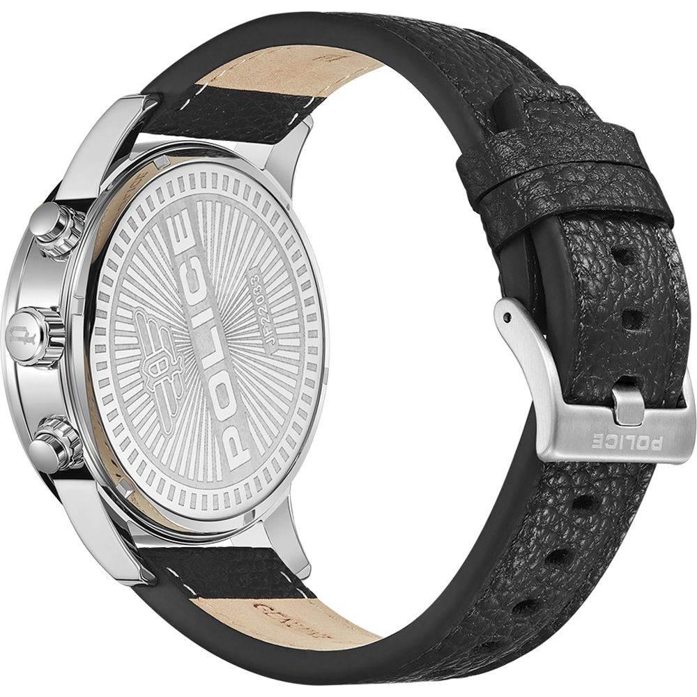 Police Black Leather Watch - Hilstor
