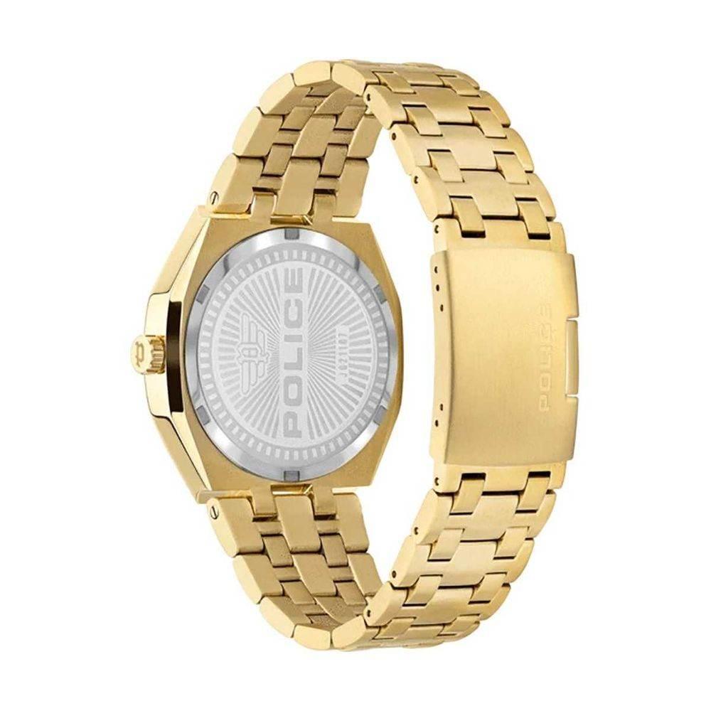 Police Gold Stainless Steel Stainless Steel Watch - Hilstor