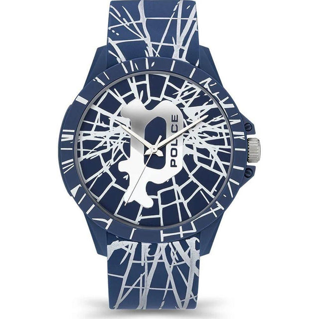 Police Blue Silicone Watch - Hilstor