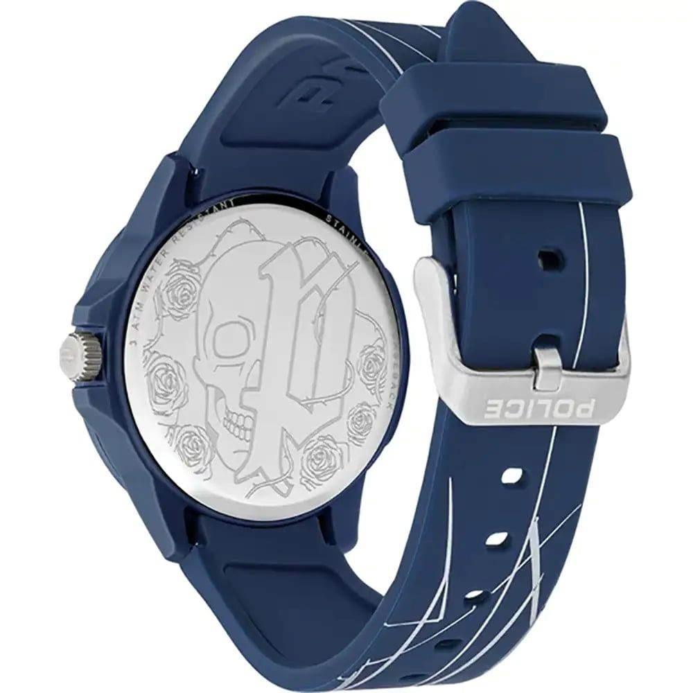 Police Blue Silicone Watch - Hilstor
