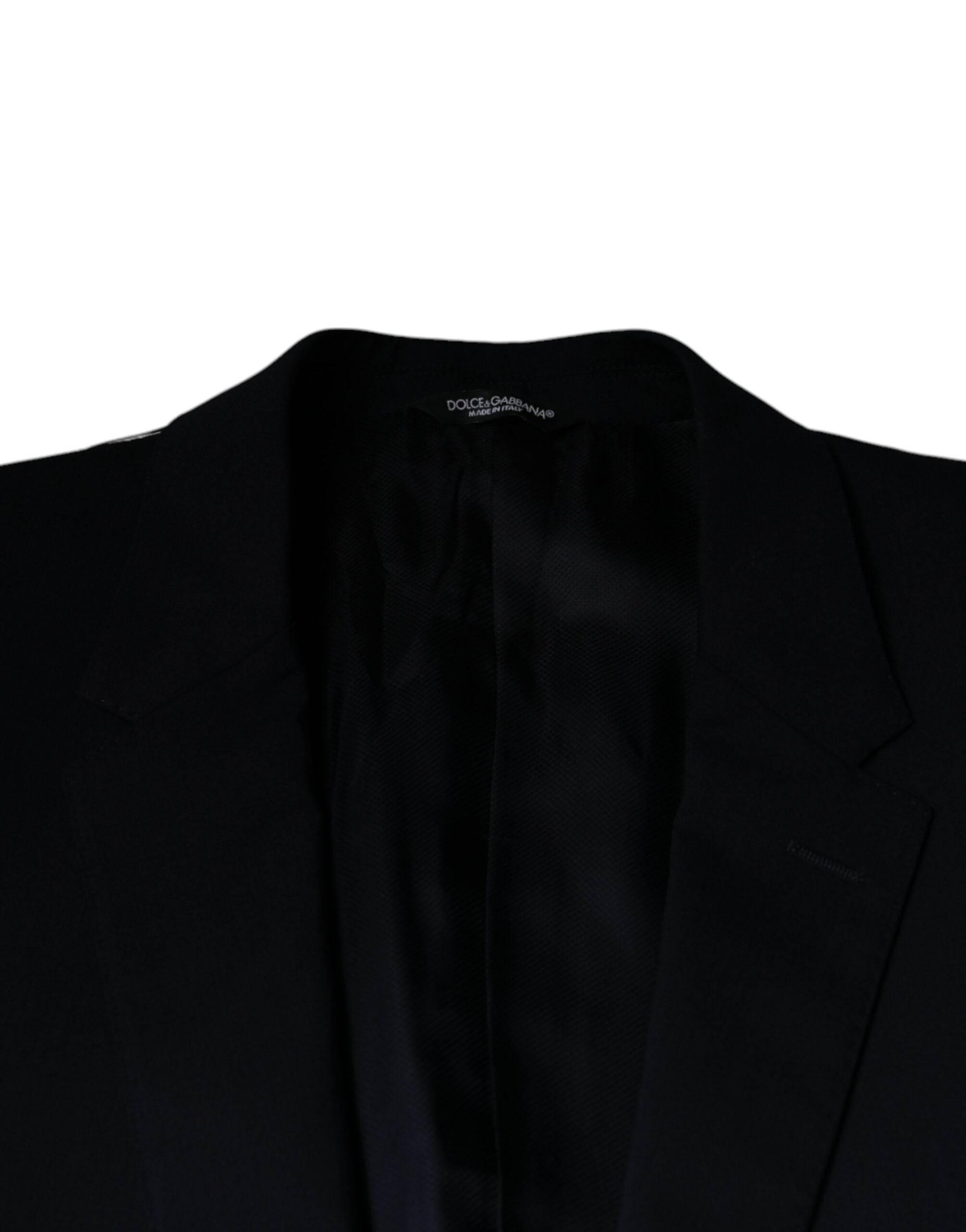 Dolce & Gabbana Dark Blue Formal Tuxedo 2 Piece Suit - Hilstor