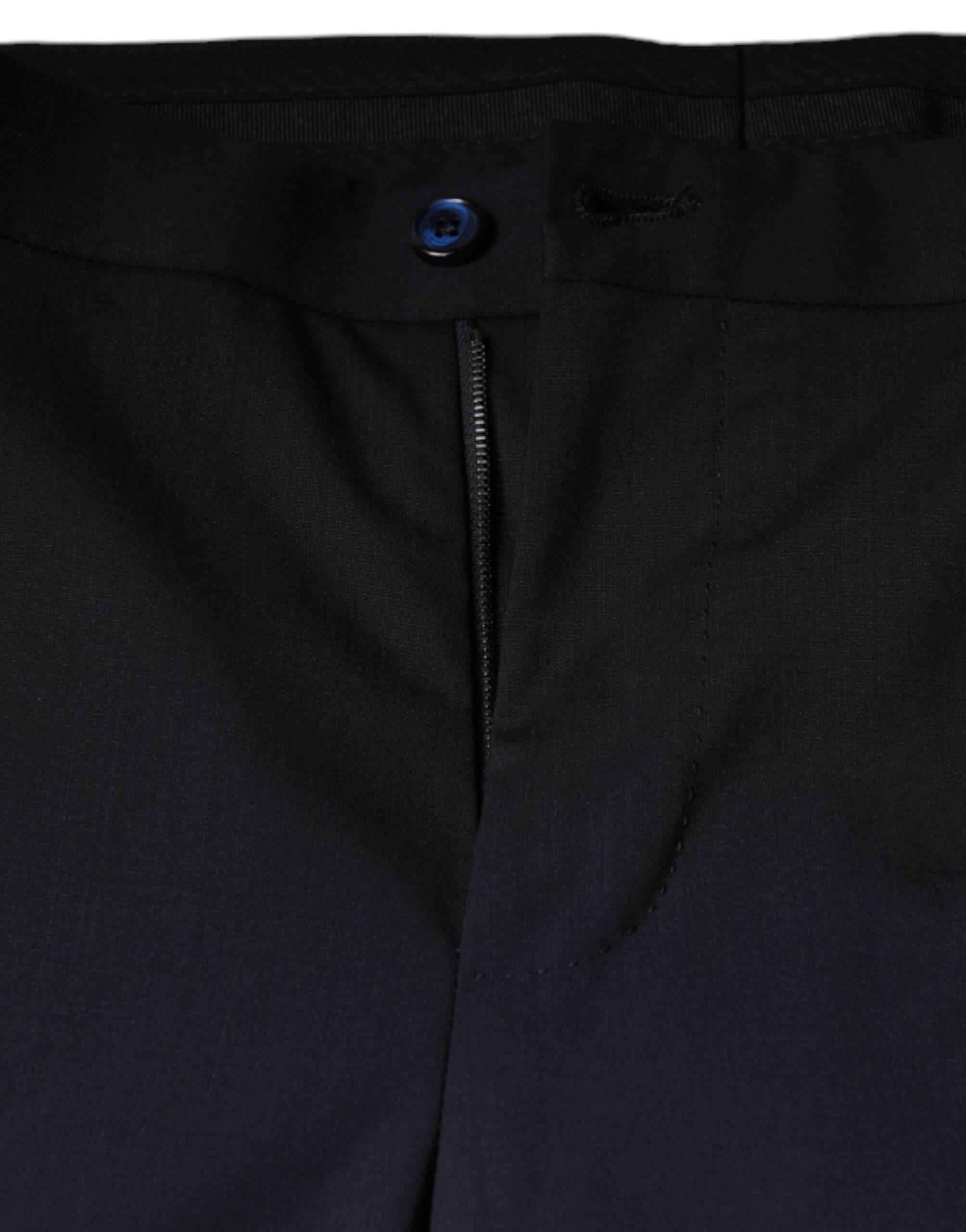 Dolce & Gabbana Dark Blue Formal Tuxedo 2 Piece Suit - Hilstor