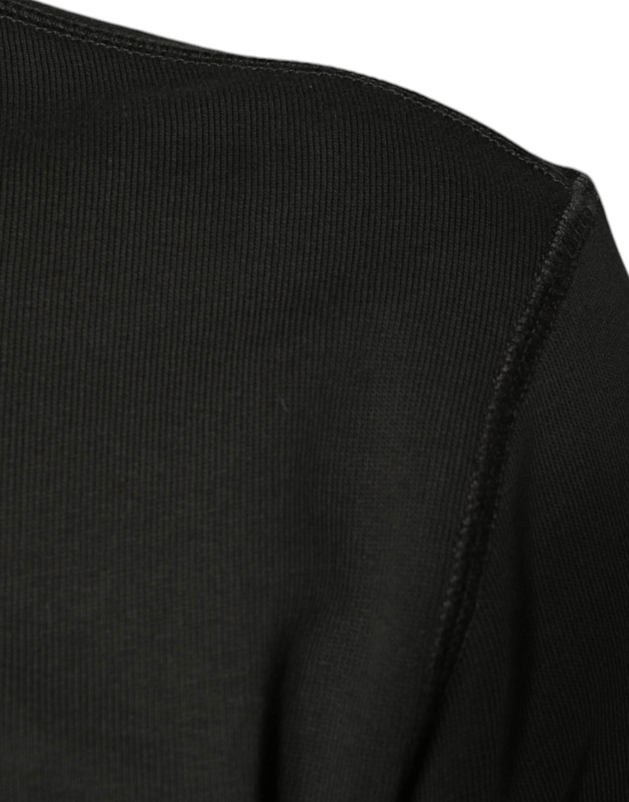 Dolce & Gabbana Army Green DG Crown Crew Neck Pullover Sweater - Hilstor