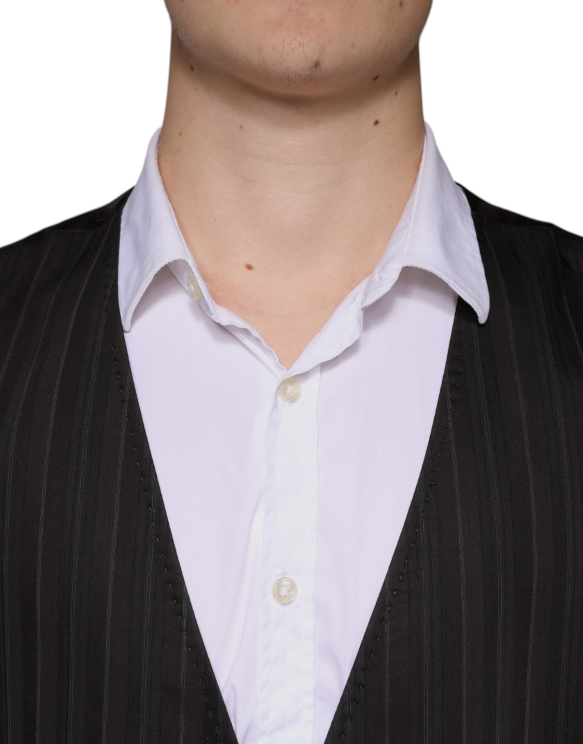 Dolce &amp; Gabbana sort bomuld vest kjole formel vest