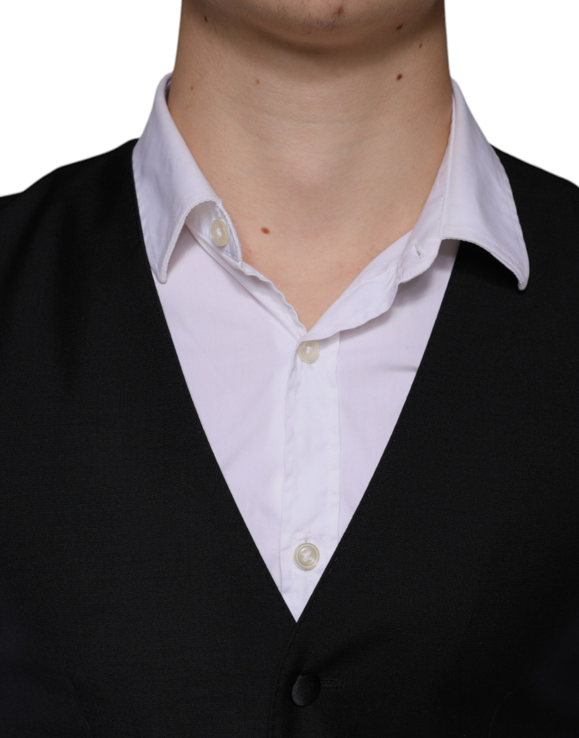 Dolce &amp; Gabbana sort uld vest kjole formel vest
