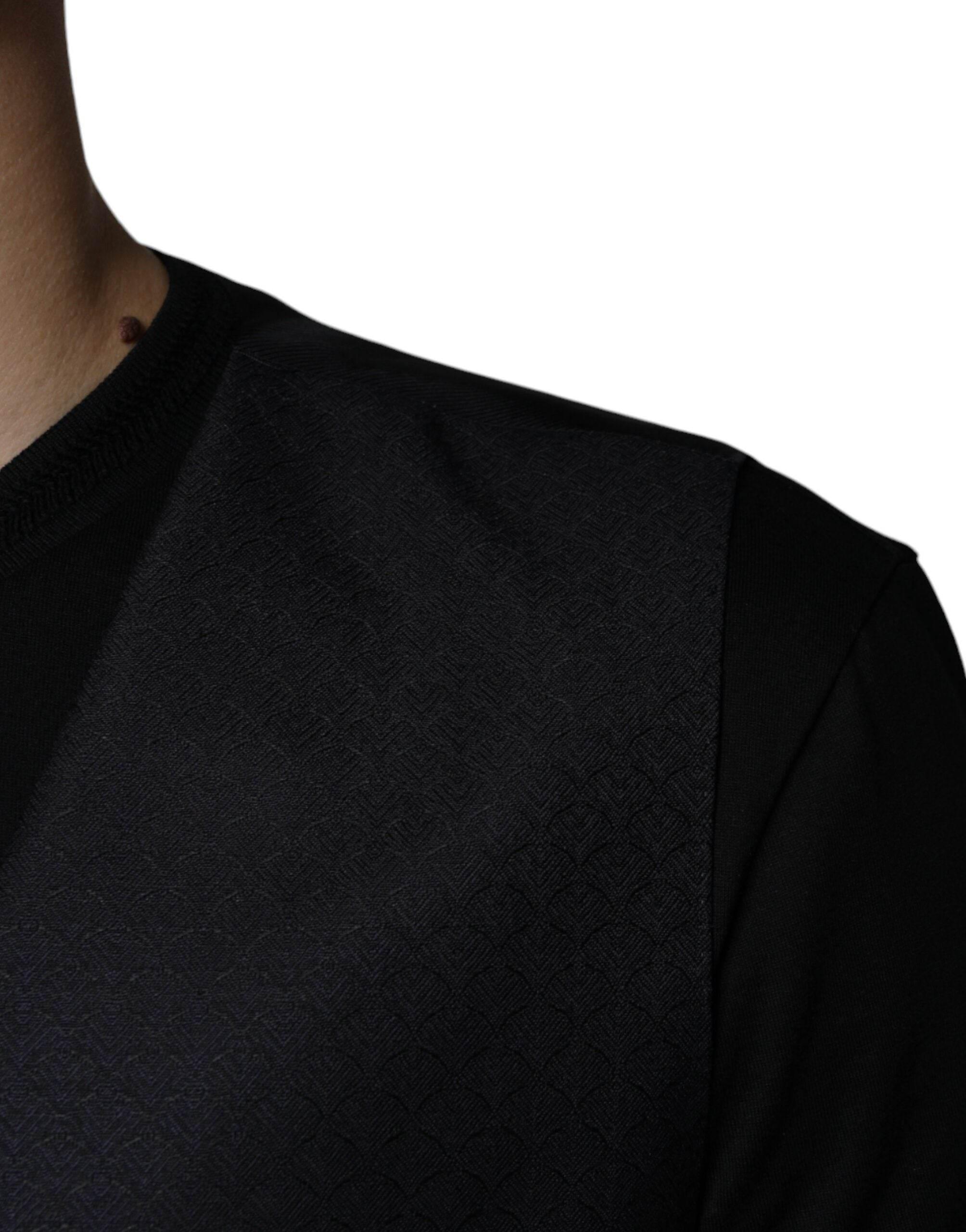Dolce & Gabbana Black Wool Waistcoat Dress Formal Vest - Hilstor