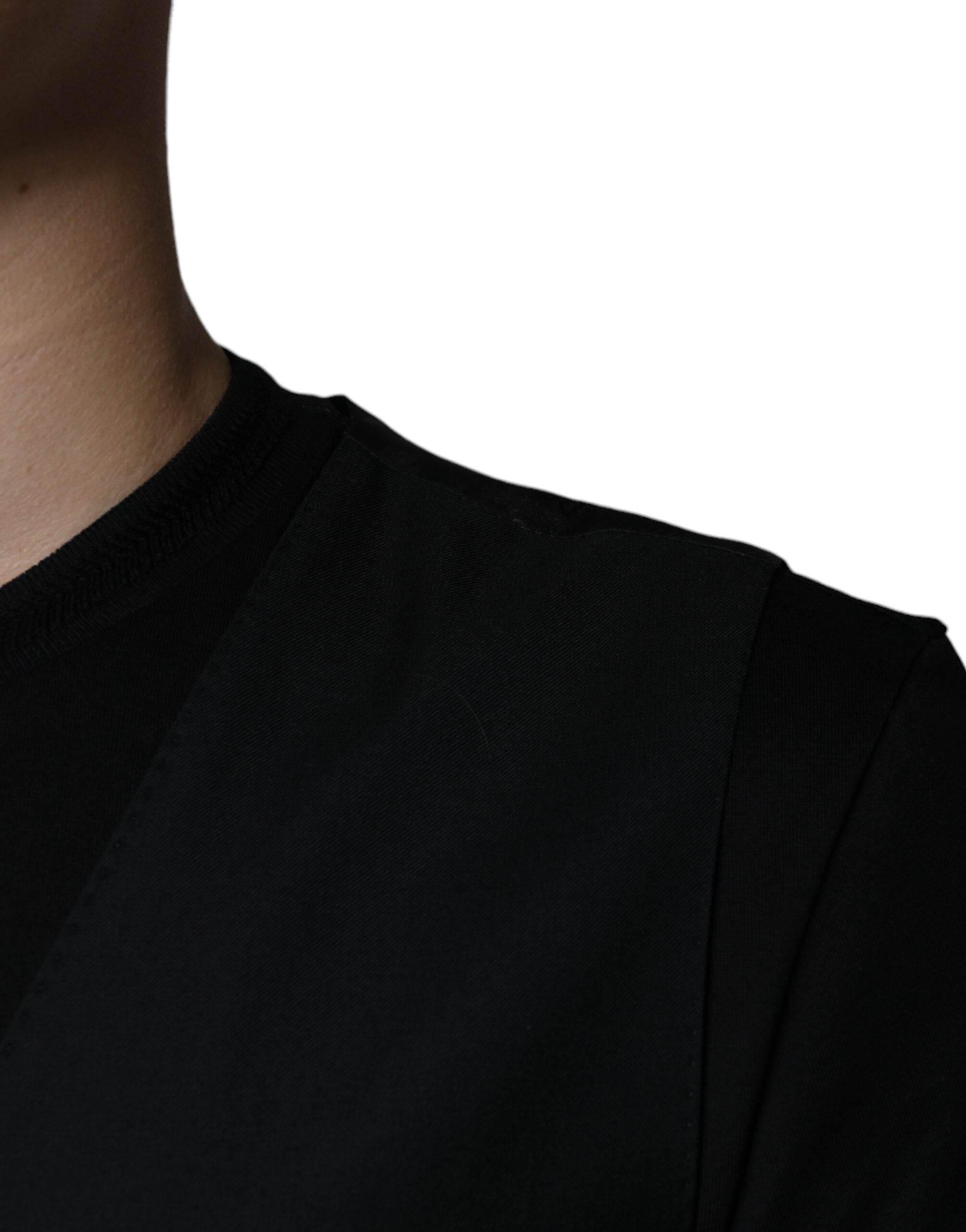 Dolce & Gabbana Black Wool Waistcoat Dress Formal Vest - Hilstor