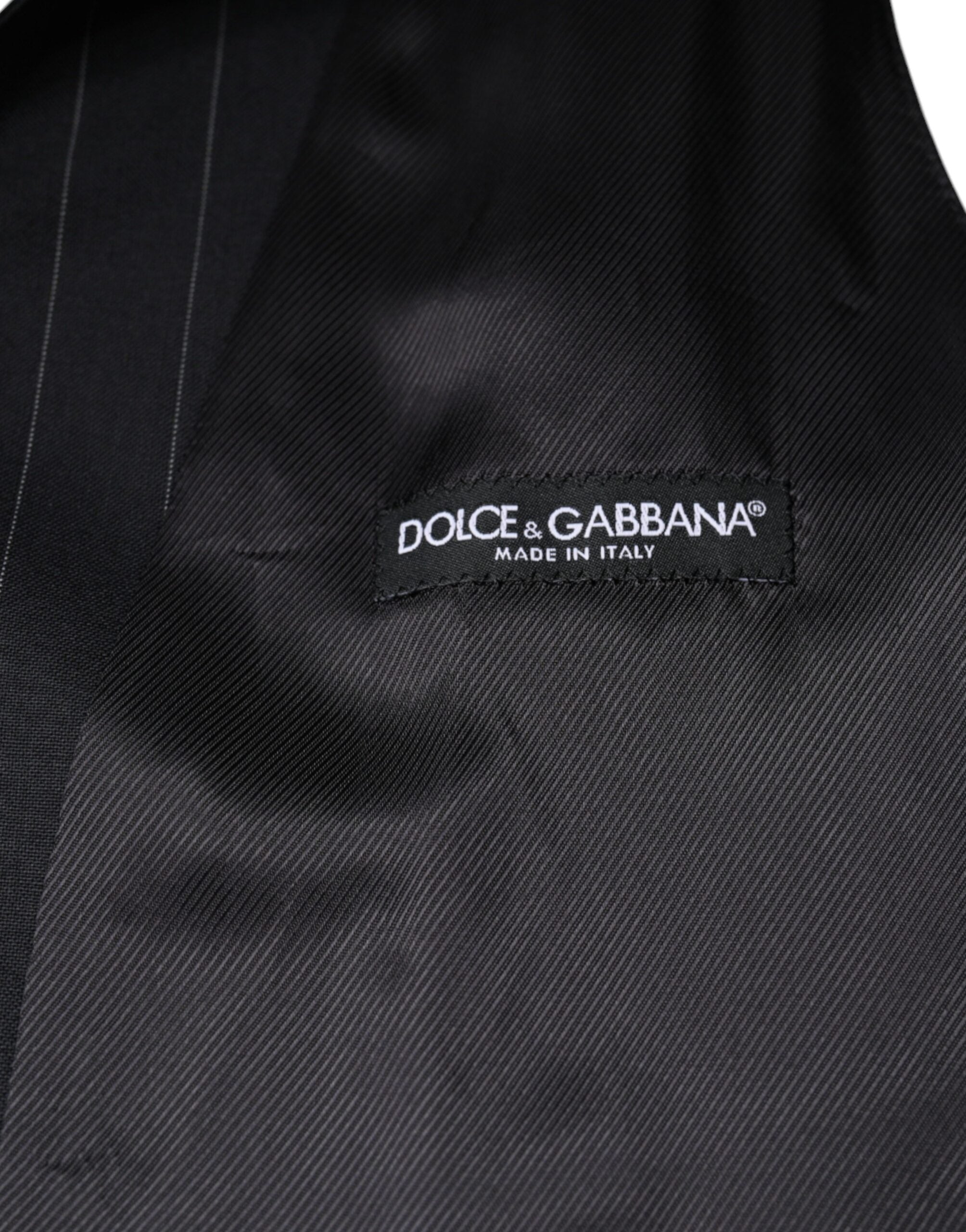 Dolce &amp; Gabbana sort læder vest kjole formel vest