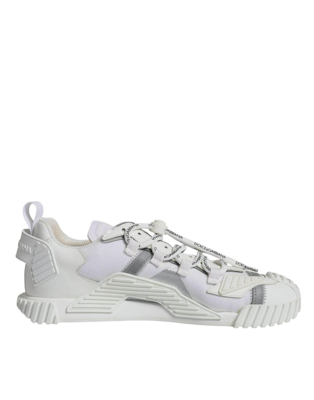Dolce & Gabbana White Lace Up Low Top NS1 Sneakers Shoes - Hilstor