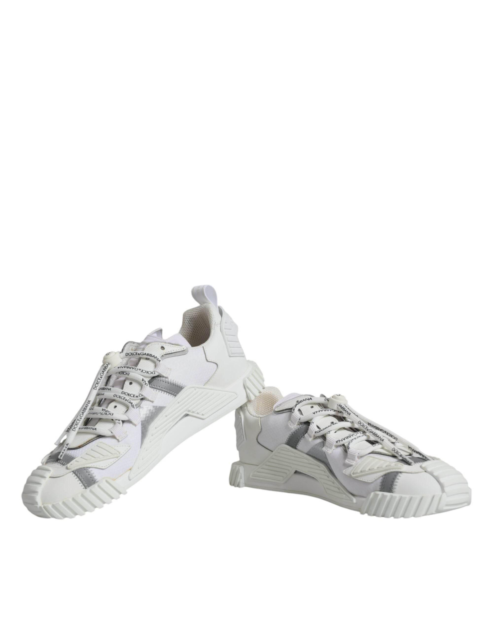 Dolce & Gabbana White Lace Up Low Top NS1 Sneakers Shoes - Hilstor