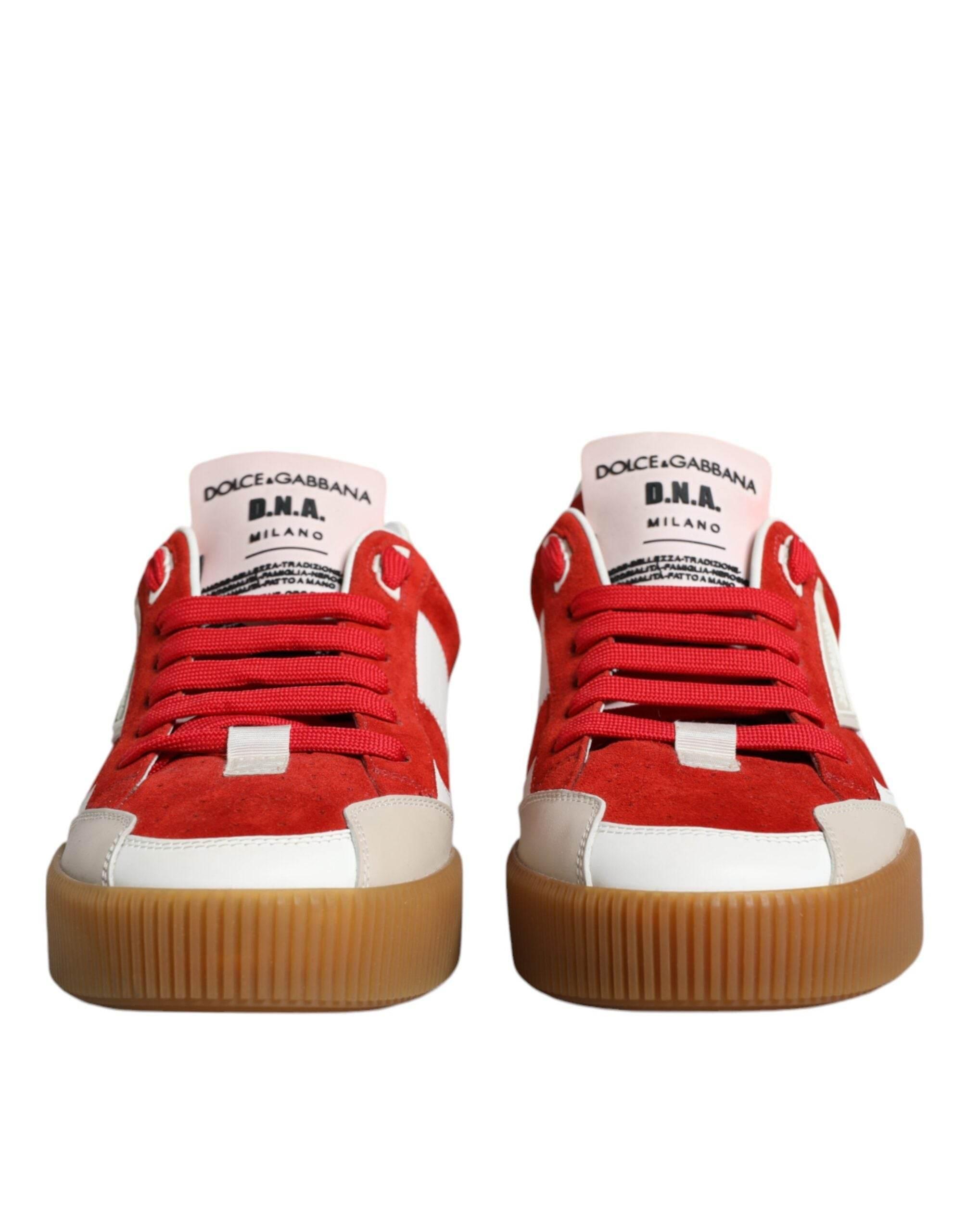 Dolce & Gabbana Multicolor Miami Leather Low Top Sneakers Shoes - Hilstor