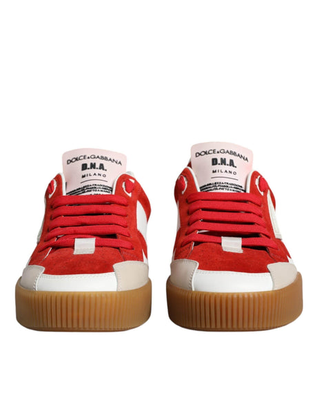 Dolce & Gabbana Multicolor Miami Leather Low Top Sneakers Shoes - Hilstor