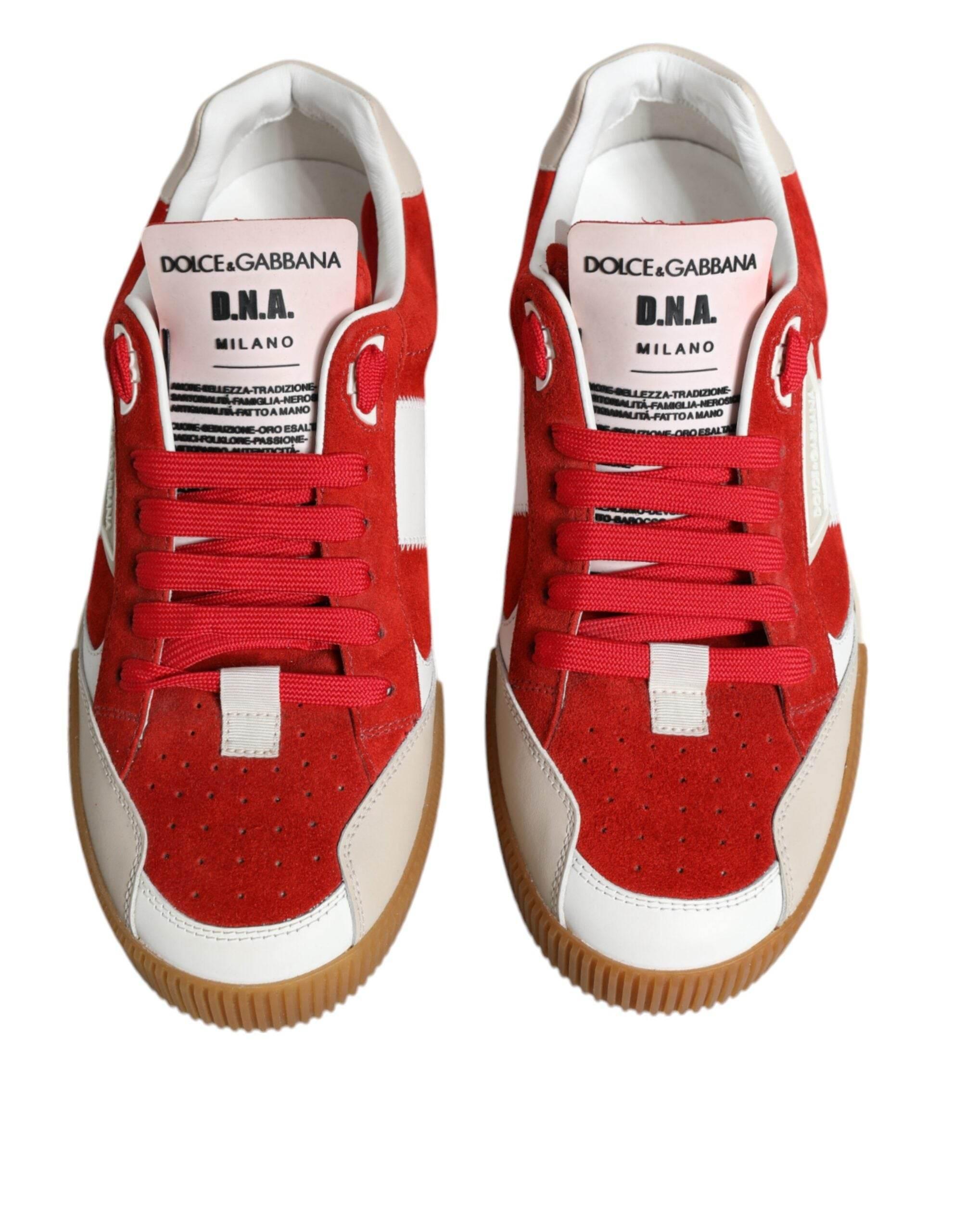 Dolce & Gabbana Multicolor Miami Leather Low Top Sneakers Shoes - Hilstor