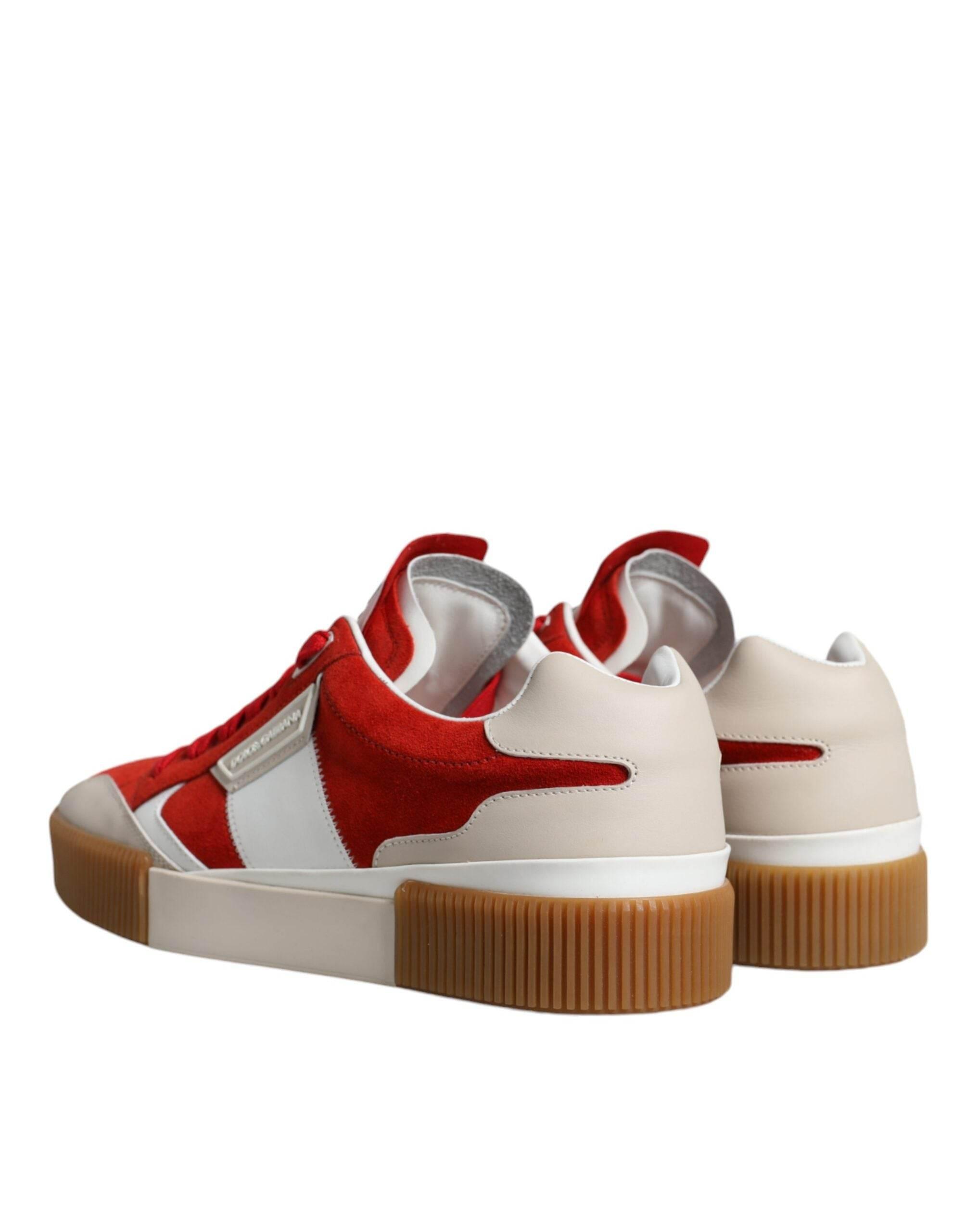 Dolce & Gabbana Multicolor Miami Leather Low Top Sneakers Shoes - Hilstor