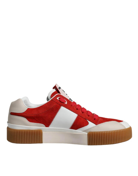 Dolce & Gabbana Multicolor Miami Leather Low Top Sneakers Shoes - Hilstor