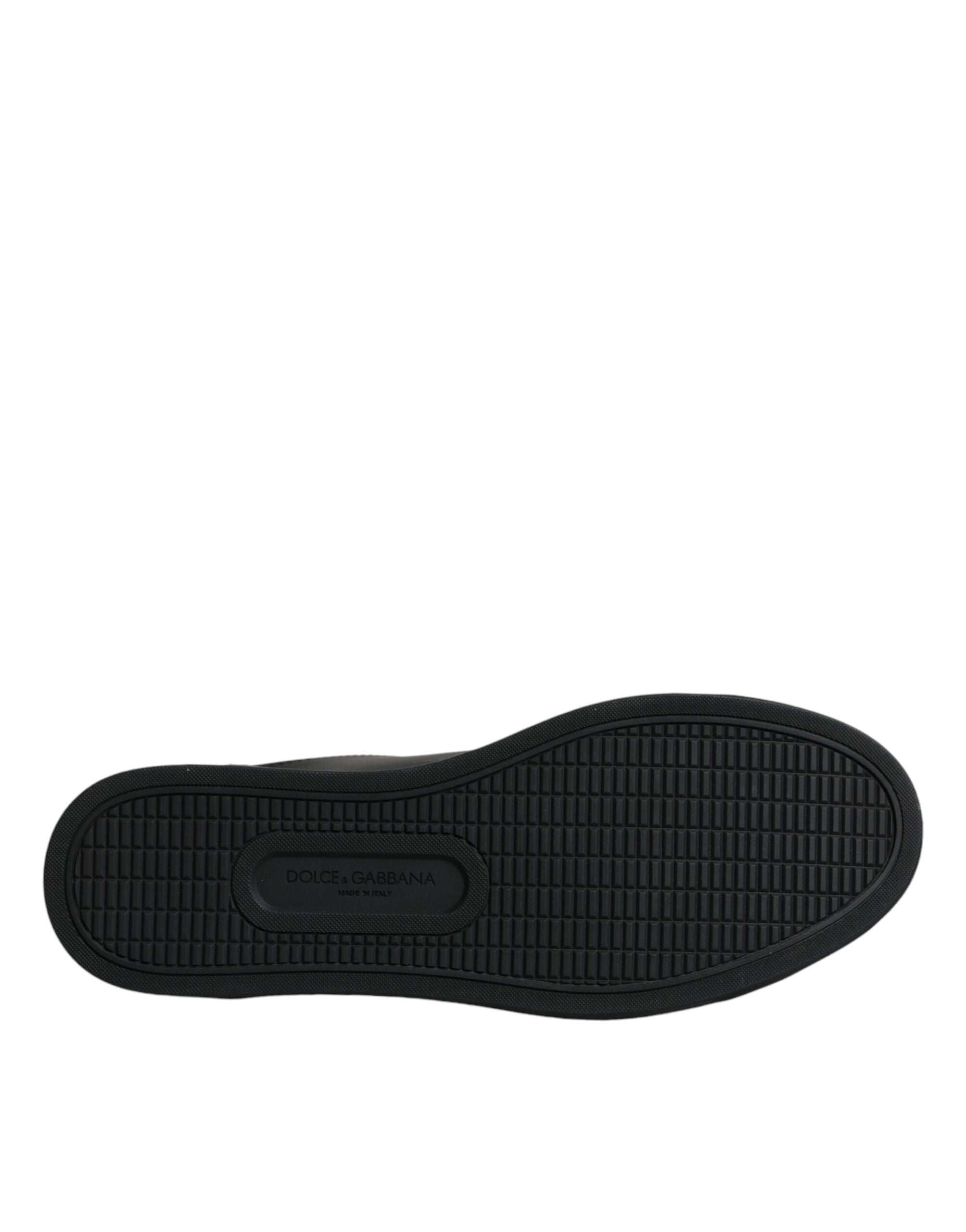 Dolce &amp; Gabbana Sort London Sacred Heart Mænd Sneakers Sko