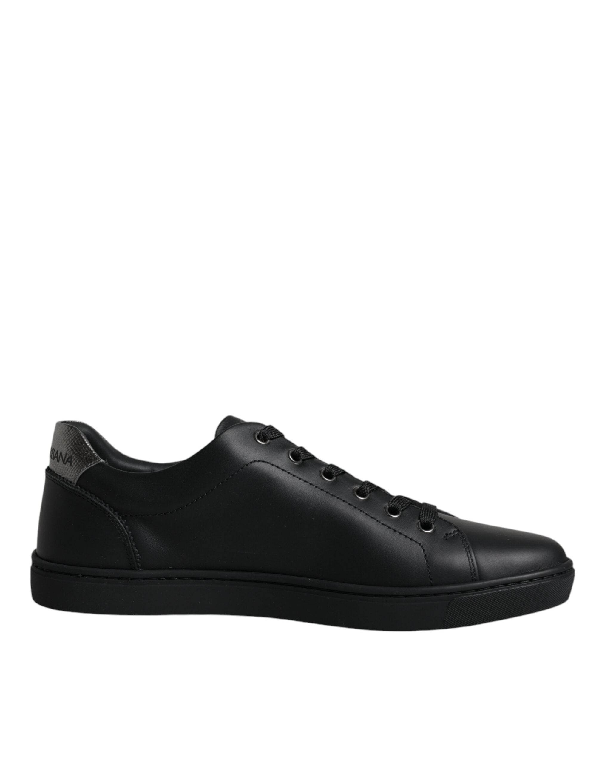 Dolce & Gabbana Black London Sacred Heart Men Sneakers Shoes - Hilstor