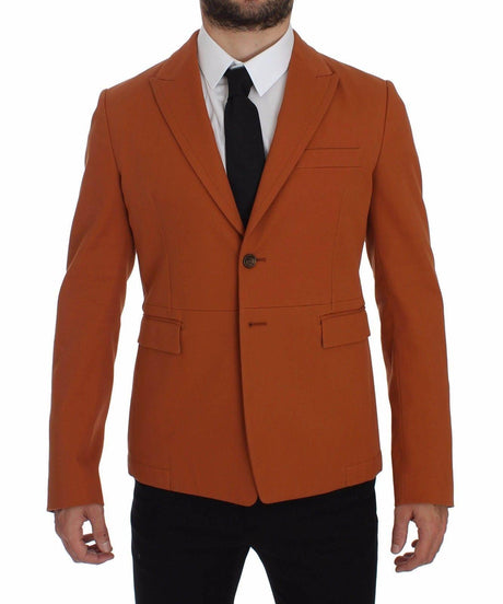 Dolce & Gabbana Elegant Orange Casual Cotton Blend Blazer - Hilstor