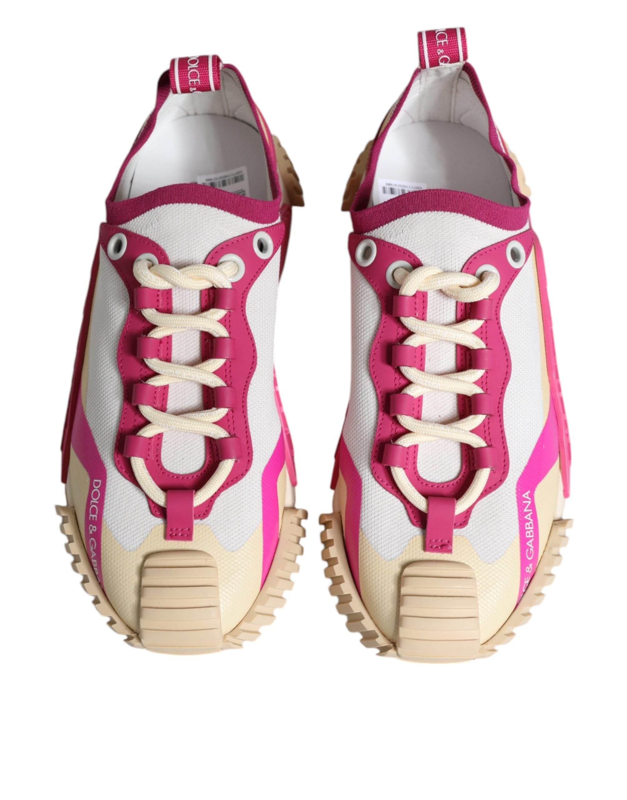 Dolce & Gabbana Multicolor NS1 Lace Up Low Top Sneaker Shoes - Hilstor