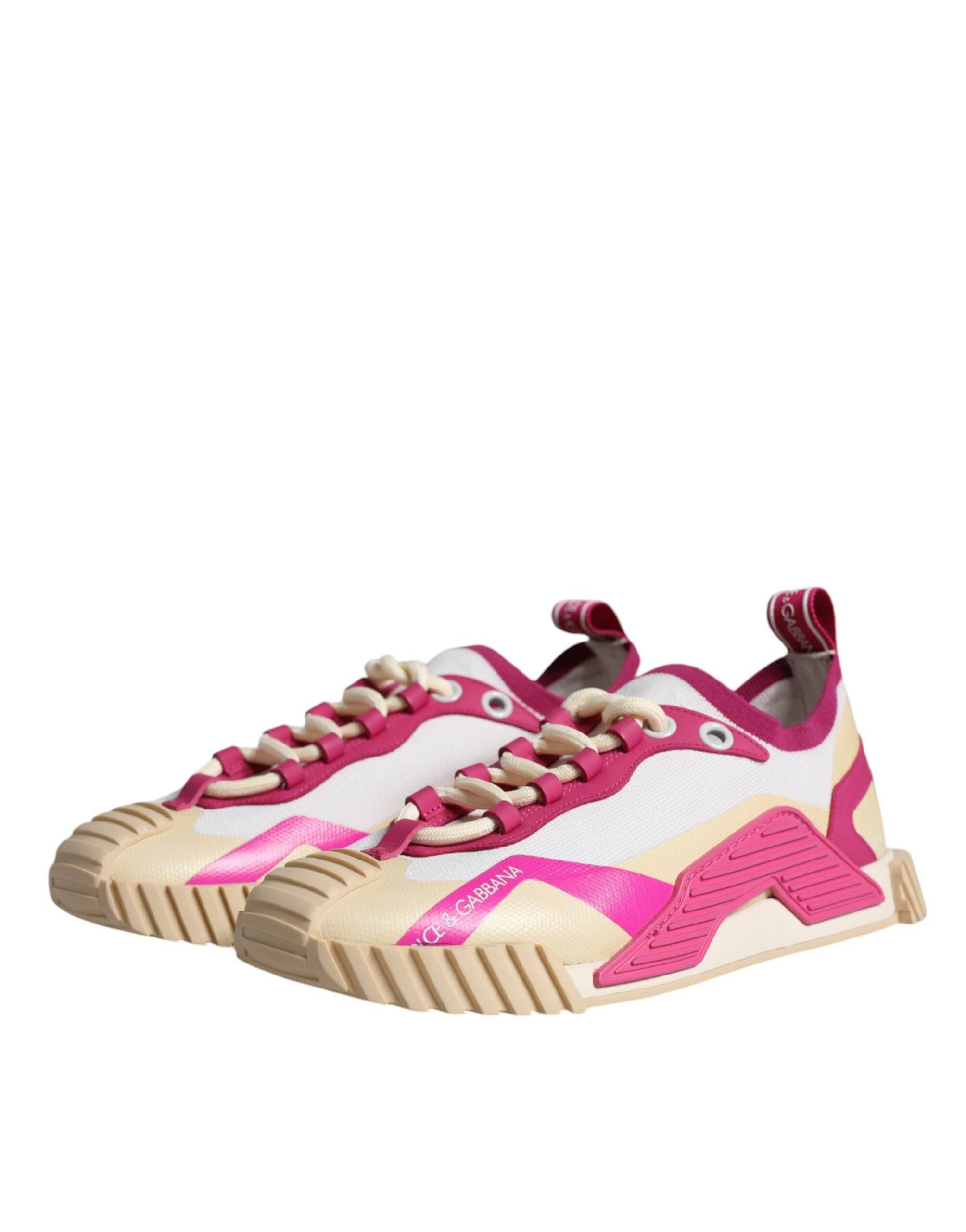 Dolce & Gabbana Multicolor NS1 Lace Up Low Top Sneaker Shoes - Hilstor