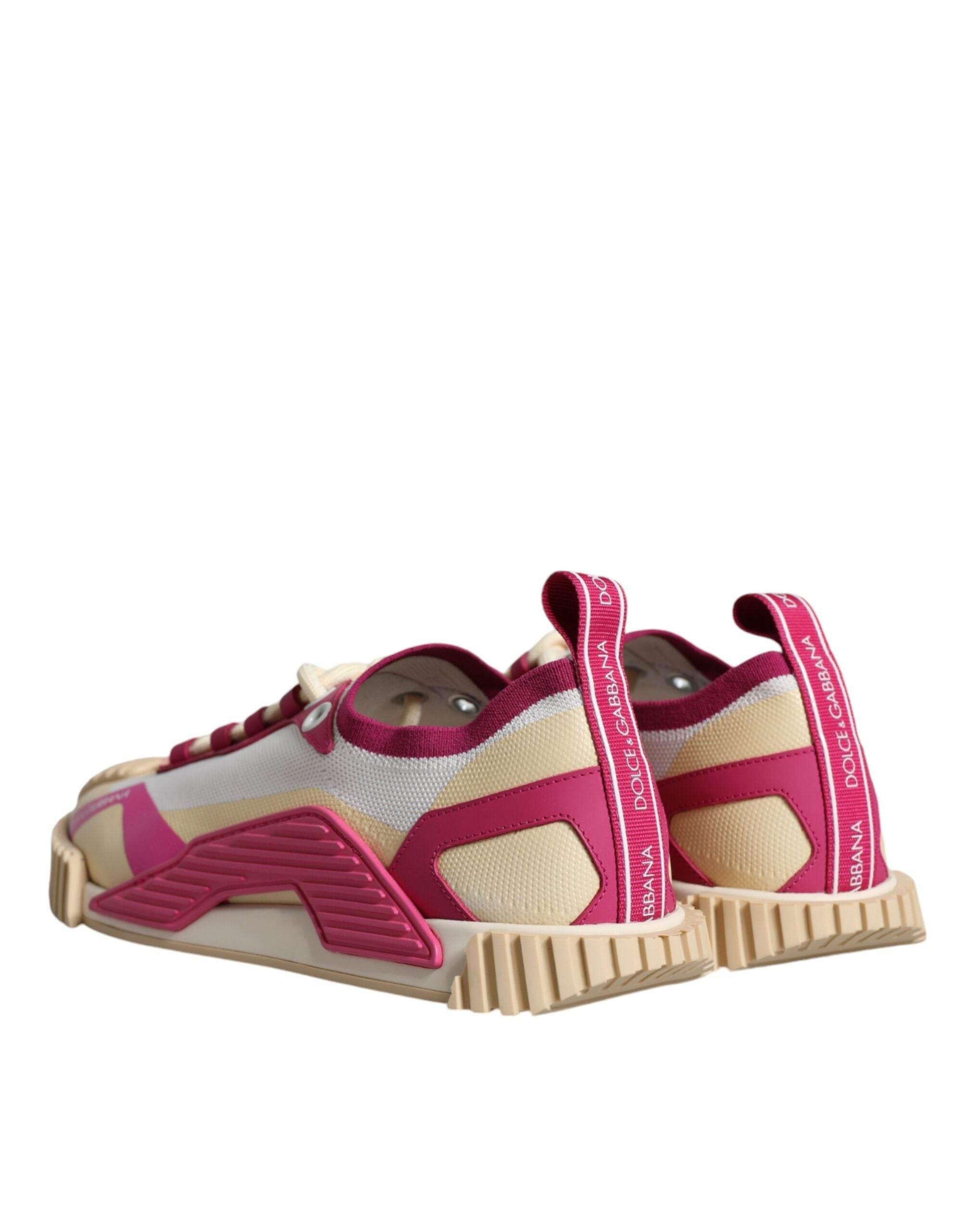 Dolce & Gabbana Multicolor NS1 Lace Up Low Top Sneaker Shoes - Hilstor
